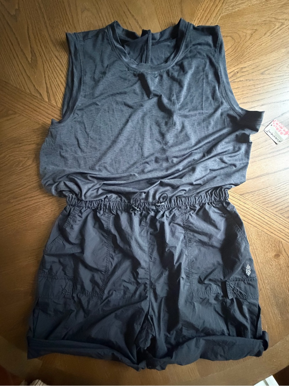Free People Movement Muscle Tee Cargo Romper NWT